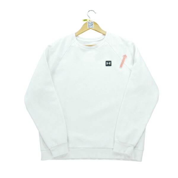 Sweat homme manches longues blanc Under Armour Col Rond