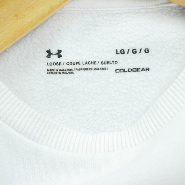 Sweat homme manches longues blanc Under Armour Col Rond