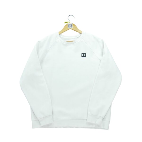 Sweat homme manches longues blanc Under Armour Col Rond