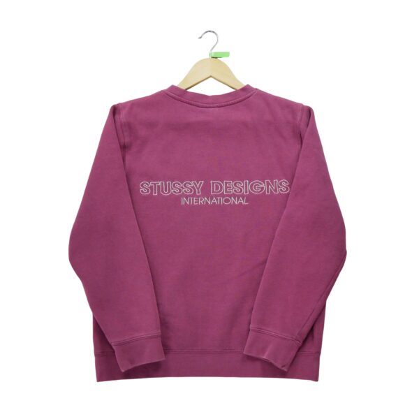 Sweat homme manches longues bordeaux Stussy Col Rond