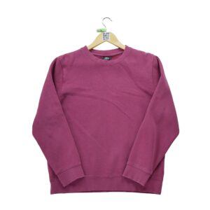 Sweat homme manches longues bordeaux Stussy Col Rond