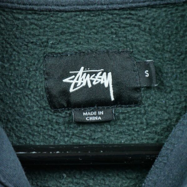 Sweat homme manches longues gris Stussy Col Montant