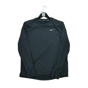 T shirt femme manches longues noir Nike Col Rond