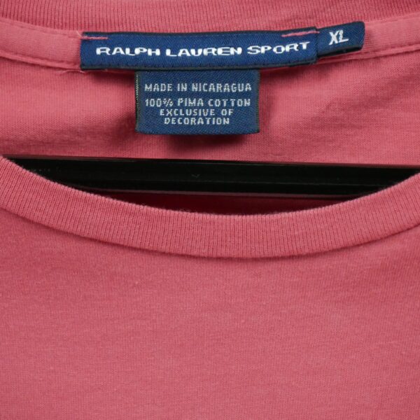 T shirt manches courtes femme corail Polo Ralph Lauren Col Rond