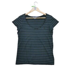 T shirt manches courtes femme marine Polo Ralph Lauren Motif a rayures Col Rond