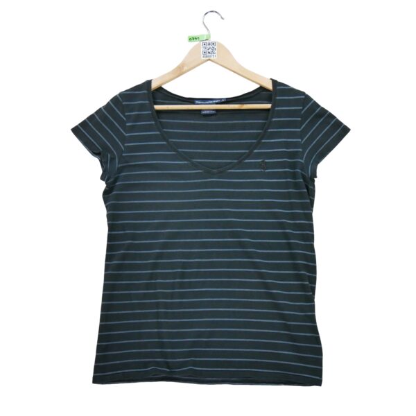 T shirt manches courtes femme marine Polo Ralph Lauren Motif a rayures Col Rond