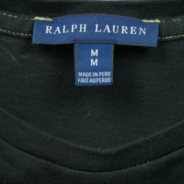 T shirt manches courtes femme noir Polo Ralph Lauren Col Rond