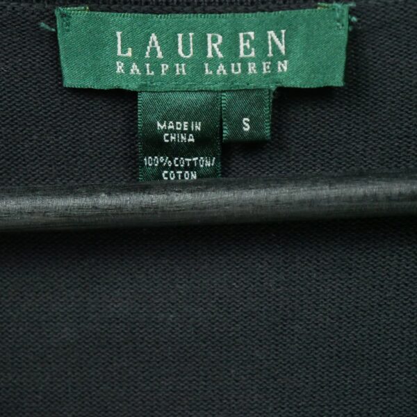 T shirt manches courtes femme noir Polo Ralph Lauren Col V