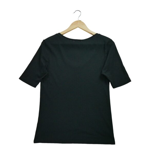 T shirt manches courtes femme noir Polo Ralph Lauren Col V