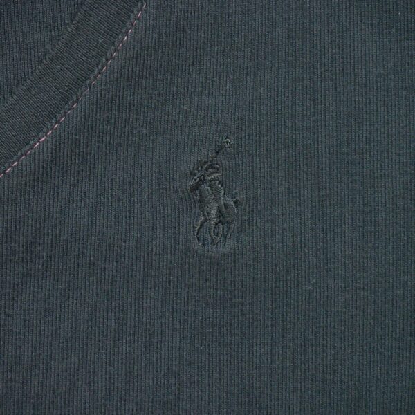 T shirt manches courtes femme noir Polo Ralph Lauren Col V