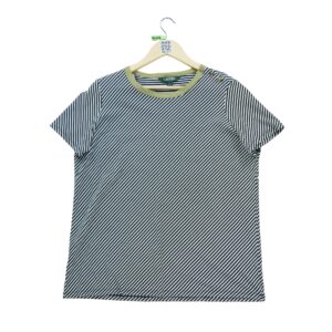 T shirt manches courtes femme noir Polo Ralph Lauren Motif a rayures Col Rond