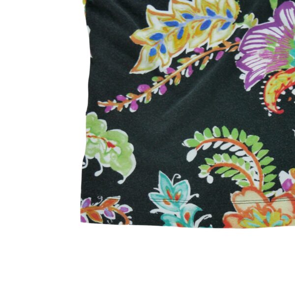 T shirt manches courtes femme noir Polo Ralph Lauren Motif imprime Col Rond
