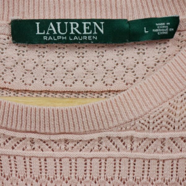 T shirt manches courtes femme rose Polo Ralph Lauren Col Rond