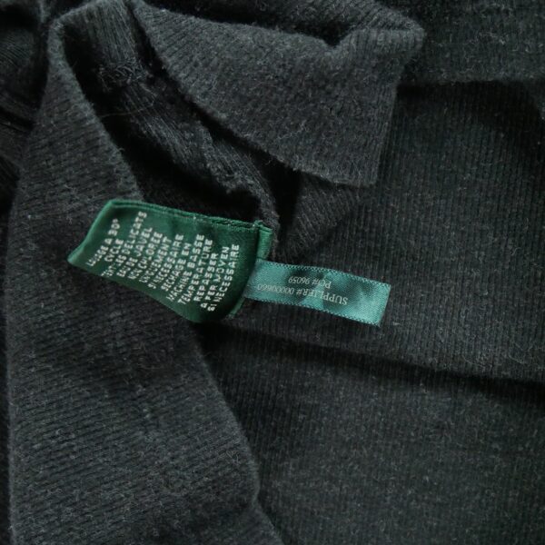 T shirt manches longues femme gris Polo Ralph Lauren Col Revert