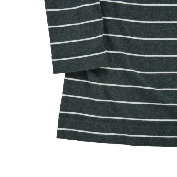 T shirt manches longues femme gris Polo Ralph Lauren Motif a rayures Col Rond