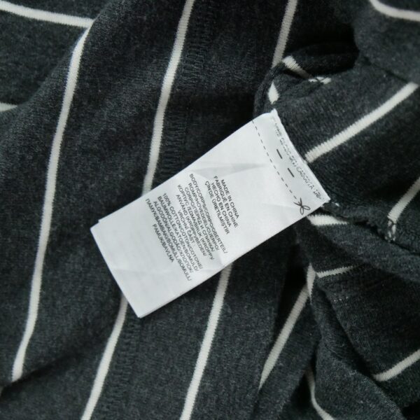 T shirt manches longues femme gris Polo Ralph Lauren Motif a rayures Col Rond