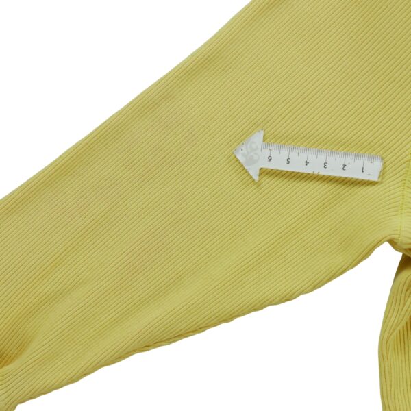 T shirt manches longues femme jaune Polo Ralph Lauren Col Revert