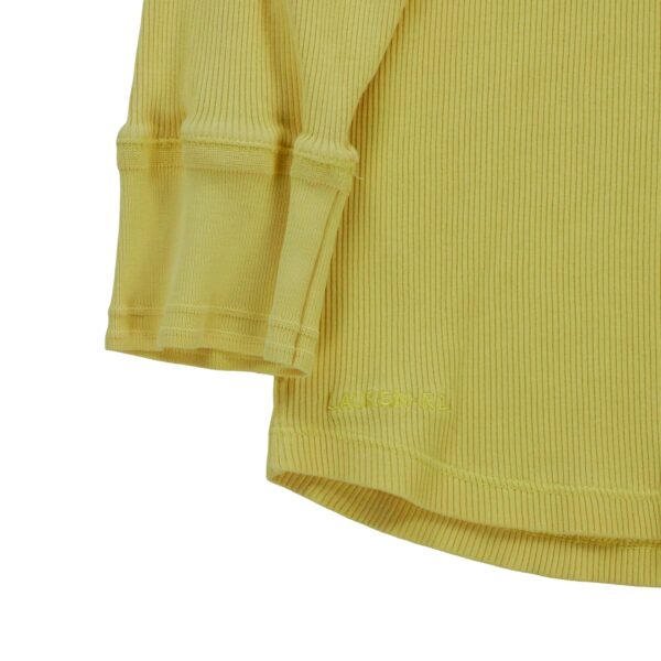 T shirt manches longues femme jaune Polo Ralph Lauren Col Revert
