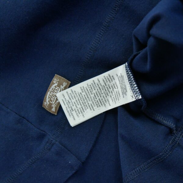 T shirt manches longues femme marine Polo Ralph Lauren Col Rond