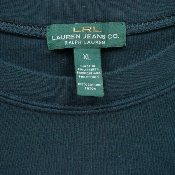 T shirt manches longues femme marine Polo Ralph Lauren Col Rond