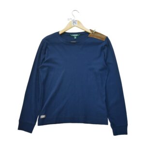 T shirt manches longues femme marine Polo Ralph Lauren Col Rond