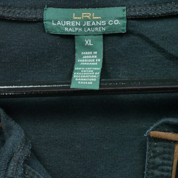 T shirt manches longues femme noir Polo Ralph Lauren Col V
