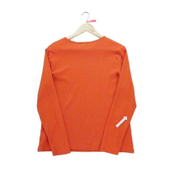 T shirt manches longues femme orange Polo Ralph Lauren Col Rond
