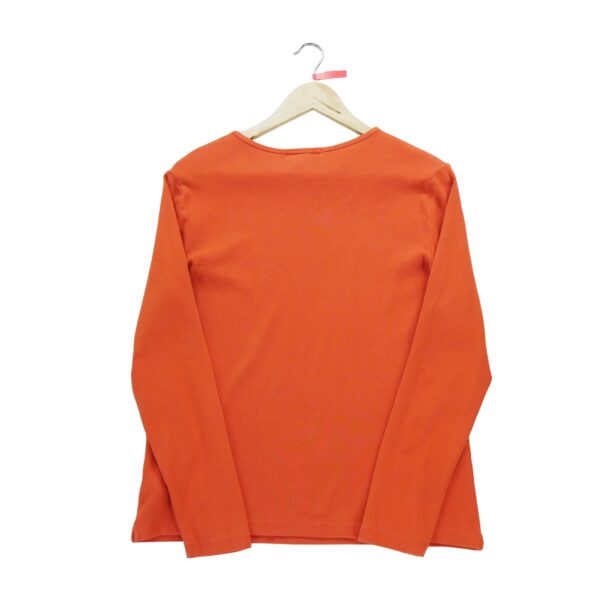 T shirt manches longues femme orange Polo Ralph Lauren Col Rond