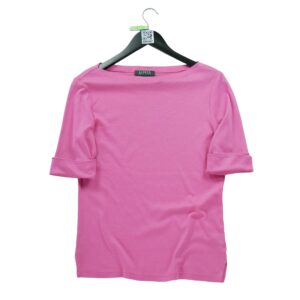 T shirt manches longues femme rose Polo Ralph Lauren Col Rond