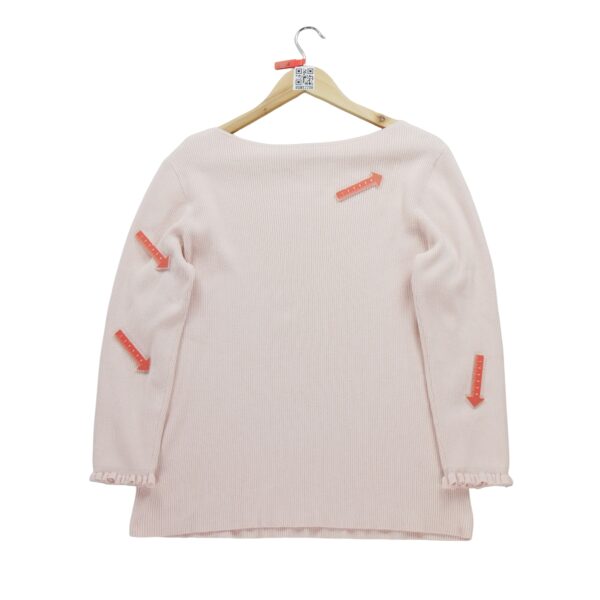 T shirt manches longues femme rose Polo Ralph Lauren Col Rond