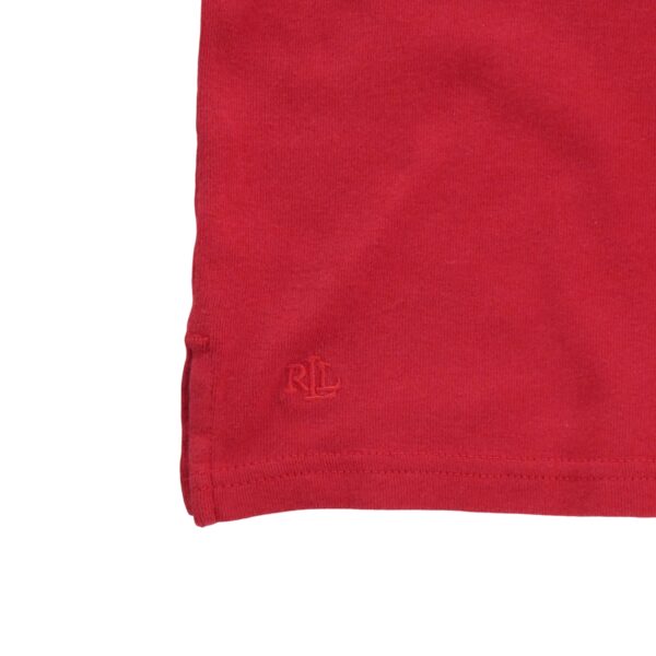 T shirt manches longues femme rouge Polo Ralph Lauren Col Rond