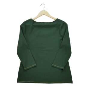 T shirt manches longues femme vert Polo Ralph Lauren Col Rond