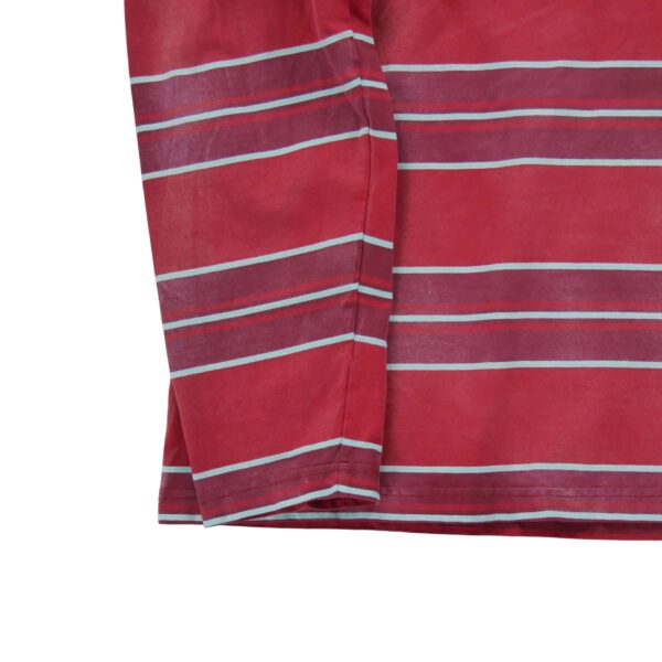 T shirt manches longues homme rouge Stussy Motif a rayures Col Rond