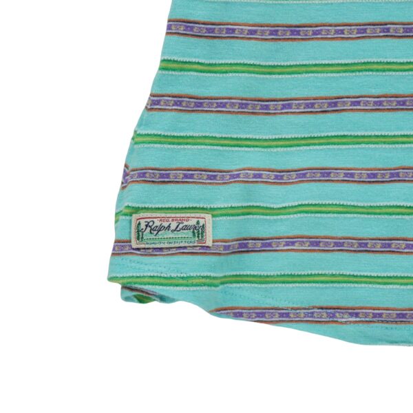 T shirt sans manches enfant turquoise Polo Ralph Lauren Motif a rayures Col Rond