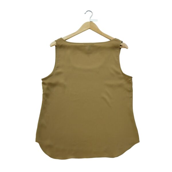 T shirt sans manches femme beige Polo Ralph Lauren Col Rond