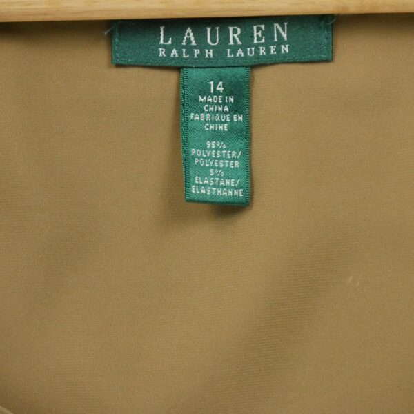 T shirt sans manches femme beige Polo Ralph Lauren Col Rond