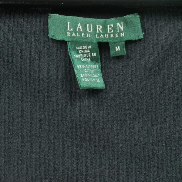 T shirt sans manches femme noir Polo Ralph Lauren Col Rond