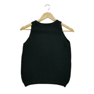 T shirt sans manches femme noir Polo Ralph Lauren Col Rond