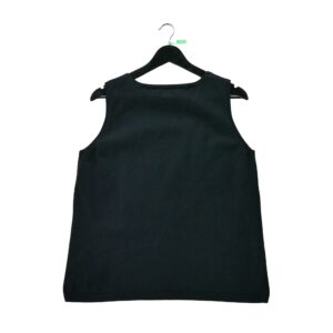 T shirt sans manches femme noir Polo Ralph Lauren Col Rond
