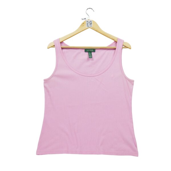 T shirt sans manches femme rose Polo Ralph Lauren Col Rond