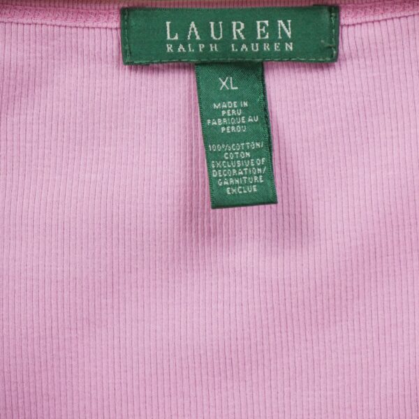 T shirt sans manches femme rose Polo Ralph Lauren Col Rond