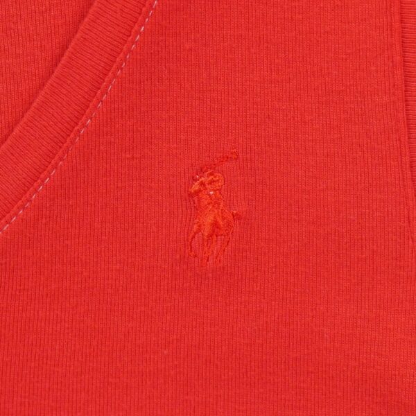 T shirt sans manches femme rouge Polo Ralph Lauren Col Rond