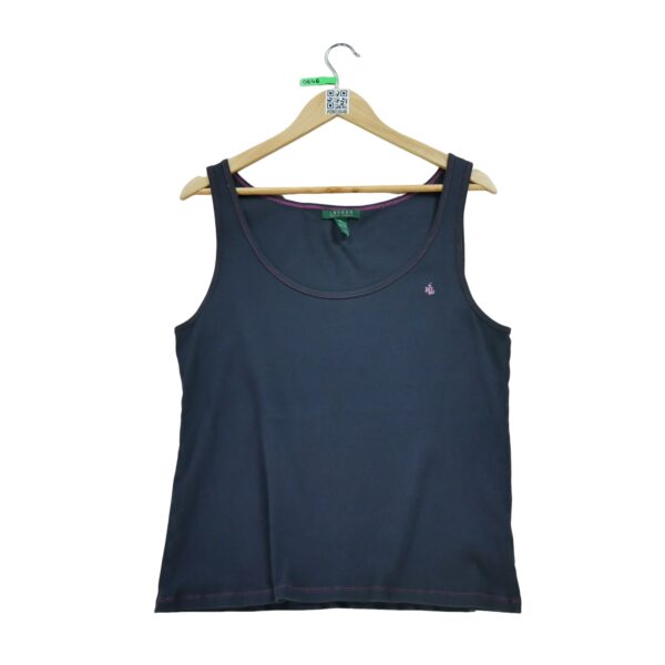 T shirt sans manches femme violet Polo Ralph Lauren Col Rond