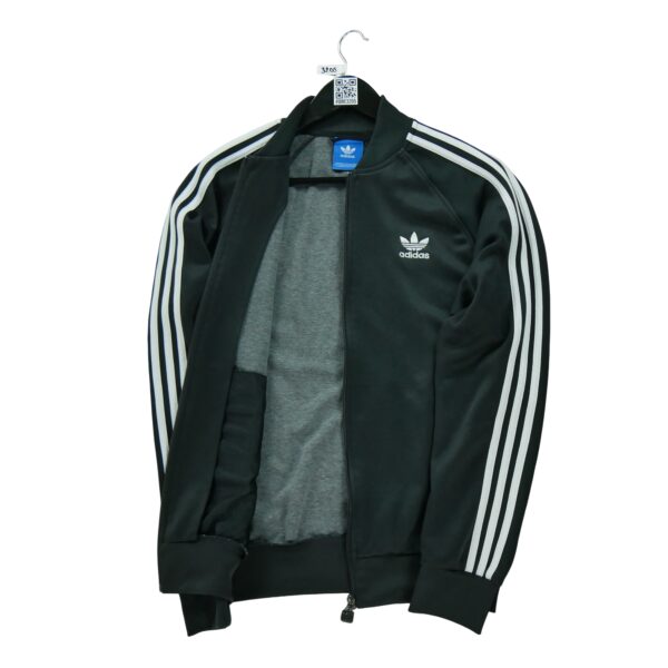 Veste de survetements homme manches longues noir Adidas Col Rond
