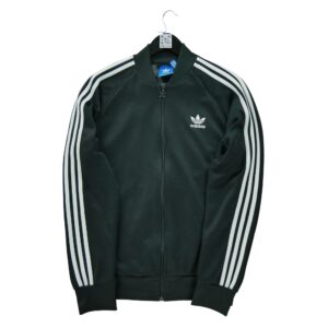 Veste de survetements homme manches longues noir Adidas Col Rond