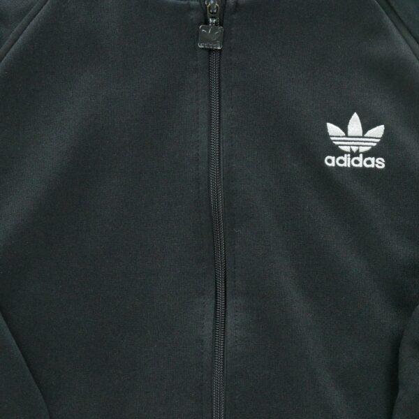 Veste de survetements homme manches longues noir Adidas Col Rond