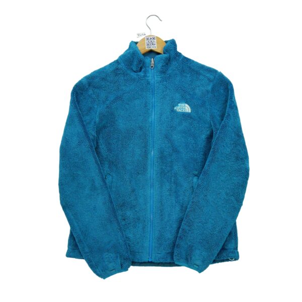 Veste polaires femme manches longues turquoise The North Face Col Montant
