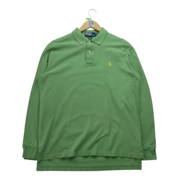 Polo manches longues Homme  Vert