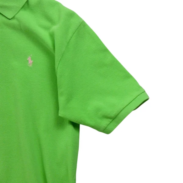 Polo manches courtes Femme  Vert Fluo – Image 4