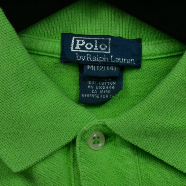 Polo manches courtes Femme  Vert Fluo – Image 5